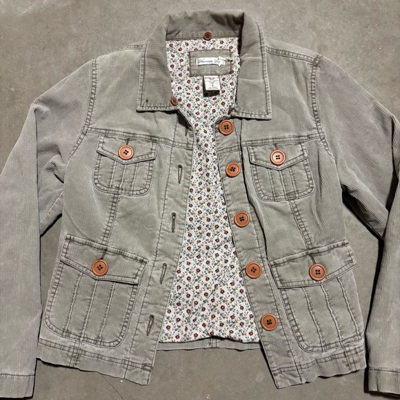 American Rag Jackets & Blazers - Vintage Corduroy Jacket American Rag Cie Floral Lining Y2K 2000s Gilmore Girls